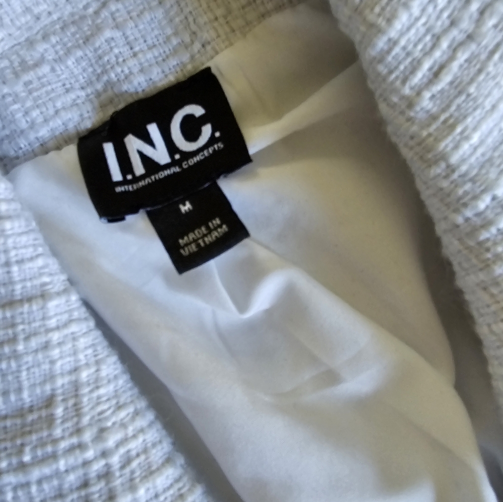 White I.N.C. tweed blazer - Picture 3 of 3